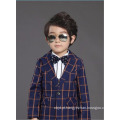 Cheque Pattern Inglaterra Style High Quality Party Flower Boy Suits